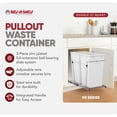 thumbnail image 3 of Rev-A-Shelf RV-15KD-11C S Double 27 Quart Pullout Waste Containers, White, 3 of 11