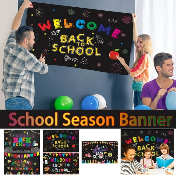 EGNMCR Room Decor Home Decor Welcome Party Decorations Opening Season Banner Party Decoration Background holiday banner