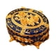 thumbnail image 1 of Joyero de estilo vintage, joyero, decoración del hogar, delicado estuche para tesoros. Azul oscuro, 1 of 9