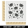 thumbnail image 2 of Graduation Caps Repeating Pattern DIY Cookie Wall Craft Stencil - 7.0 Inch, 2 of 5