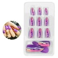 thumbnail image 3 of Artificial prosthetic Nails, Easy Trim File False Nails 12 Different Sizes Bright Color Fashionable  for Nail Salons for Nail Experts for Nail Learners for Home Use 01,02,03,05,06, 3 of 7