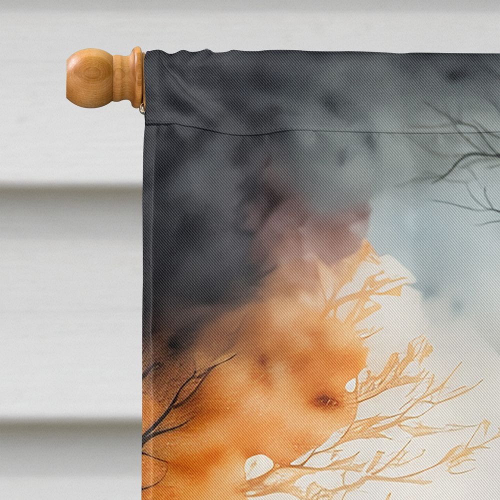 Halloween Boston Terrier Dog House Flag 28x40IN Double-Sided Polyester Decorative Sleeve Pole Flag for Outdoor Home Garden