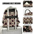 thumbnail image 3 of FORMRS Mini Backpack Purse for Women Quilted Travel Daypack Casual Shoulder Bag, Checkered Stars Pattern, 3 of 7
