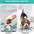 thumbnail image 4 of Boho Retro Floral Pet Feeding Mat-Absorbent Pet Placemat for Food and Water Bowl, with Waterproof Rubber Backing, Quick Dry Water Dispenser Mat for Dog and Cat (16"x24"), 4 of 6