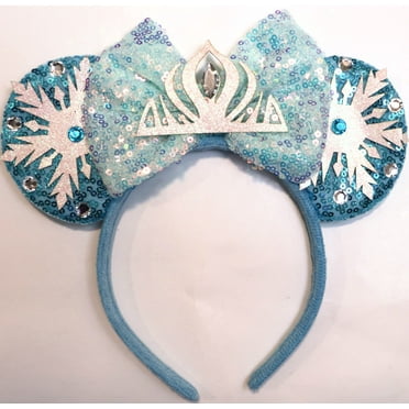 Frozen Elsa II Inspired Minnie Ears , Frozen Mickey Ears, Princess Ears, Elsa Minnie Ears, Elsa Mickey Ears