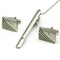 thumbnail image 1 of Bar Clasp Clip Set Modish Polished Gold Tone Gift Cufflinks Tie Metal Men S, 1 of 5
