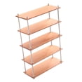thumbnail image 4 of lionlar 1/6 Bookshelf Simulation Metal Frame Multilayer Scene Layout Props Gifts 5 Tier Long, 4 of 9