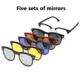 thumbnail image 3 of 2249A 6 In 1 Spectacle Frame Men Women With 5 PCS Clip On Polarized Sunglasses Magnetic Glasses Male Computer Optical SHOW AS PICTURE CHINA, 3 of 6