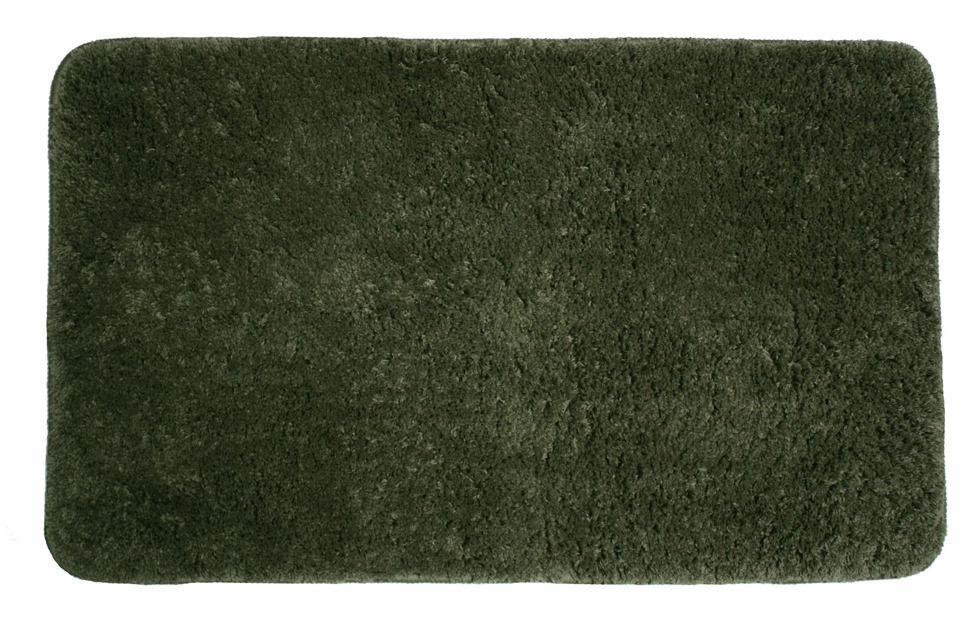 24" x 40" Olive Green Rectangular Home Essentials Polyester Bath Rug