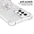 thumbnail image 3 of Funda para Samsung Galaxy A53 5G con Brillo Líquido Flotante, Purpurina, Parachoques y Anillo Giratorio Soporte, 3 of 5