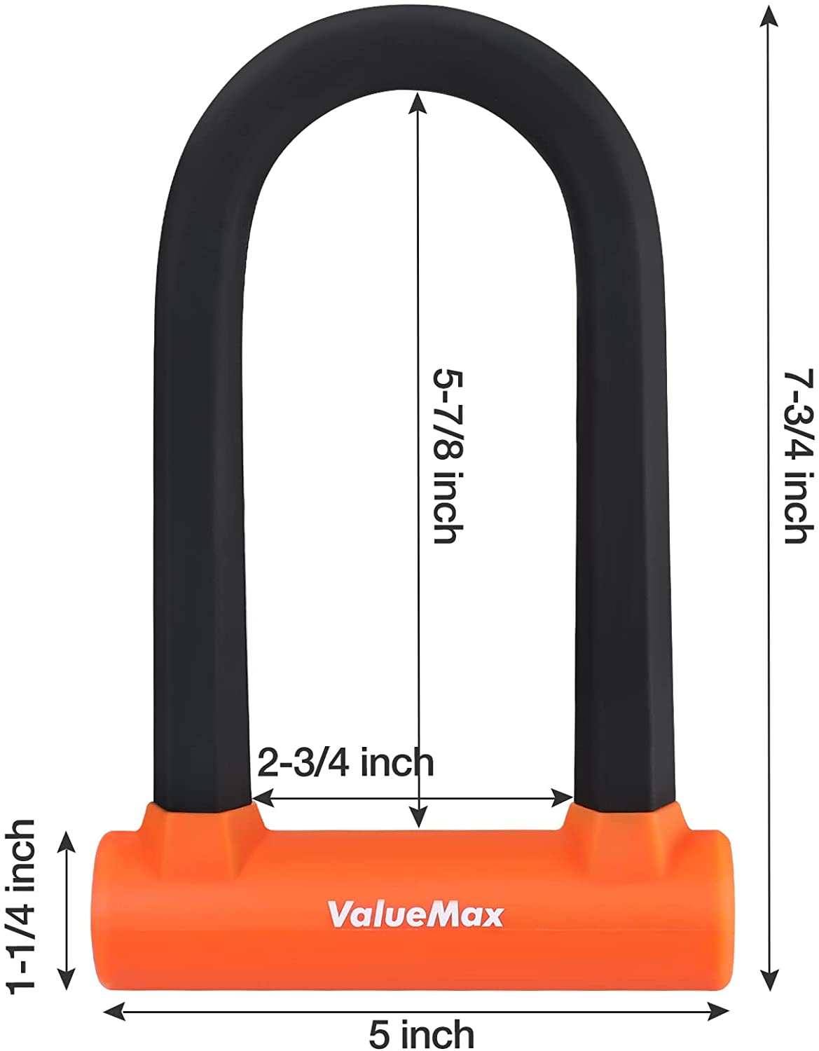 ValueMax Bike U-Lock Set with Cable and Mounting Bracket photo 5