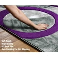 thumbnail image 4 of GLORY RUGS Area Rug Modern 8x10 Purple Circles Geometry Soft Hand Carved Contemporary Floor Carpet Fluffy Texture for Indoor Living Dining Room and Bedroom Area, 4 of 5