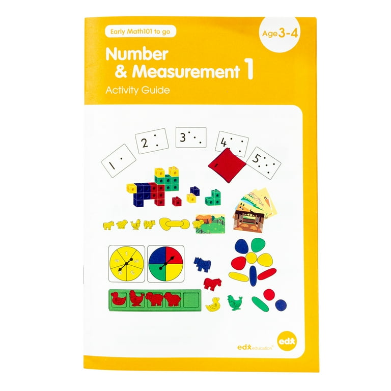 EdxEducation Early Math101 To Go - Ages 5-6 - Geometry & Problem Solving - In Home Learning Kit For Kids Homeschool Math Resources With 25 Guided Activities