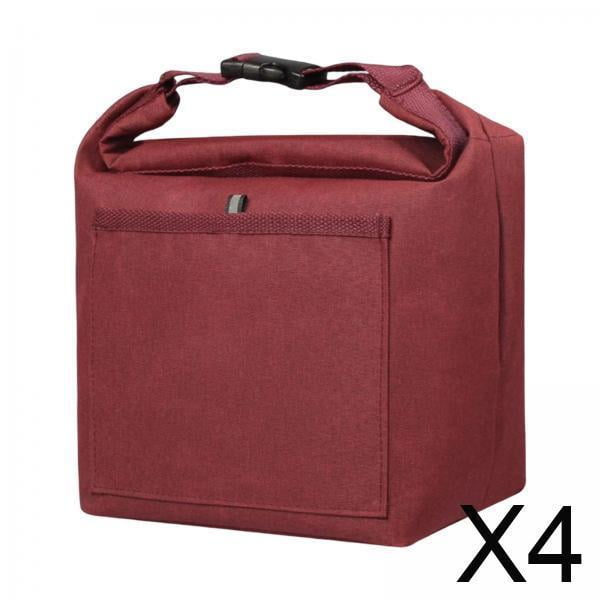 Bolsas de almuerzo aisladas,bolsa de almuerzo aislada bolsa refrigeradora reutilizable,contenedor de alimentos impermeable con asa desmontable,helado bebidas frías senderismo bolsillo frontal