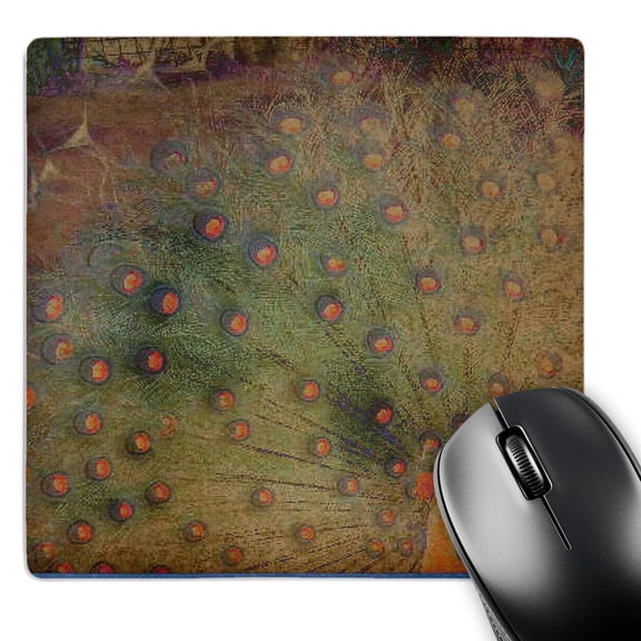3dRose, Vintage Peacock Feathers Art Animals Tropical Birds, MousePad