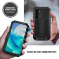 thumbnail image 2 of Allytech Case for Samsung Galaxy S23 5G, Built-in Screen Protector Slide Camera Cover Kickstand Full Body Protection Heavy Duty Rugged Dust Proof Case for Samsung S23, Black, 2 of 7