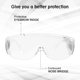 thumbnail image 3 of Gafas de seguridad, ZHIKE Gafas protectoras transparentes antivaho y antiarañazos para el trabajo y el deporte, hombres, mujeres (2 PCS) Adepaton QH-182, 3 of 6