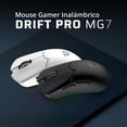 thumbnail image 4 of Mouse Gamer BALAM RUSH DRIFT PRO MG7 26000dpi 5 Botones Inalambrico 2.4GHz BT 5.3 Blanco BR-938532 Mayor precisión y control, 4 of 5