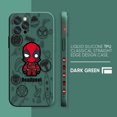thumbnail image 3 of Case For iPhone 14 13 12 11 Pro XS Max Mini X XR 7 8 6 6S Plus Colour Simple Liquid Silicone Case Marvel's Spider-Man Deadpool, 3 of 5