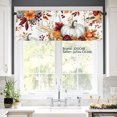 thumbnail image 2 of JOOCAR Autumn Pumpkin Floral Polyester Window Valance Curtain for Home Kitchen Living Room Bedroom Bathroom Decor 54x18 inch, 2 of 5
