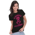 thumbnail image 3 of Stronger Than Yesterday Breast Cancer Womens Fitted Plus Size Graphic Tee Brisco Brands 2X, 3 of 5