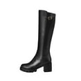 thumbnail image 5 of OKBOP Womens High Heels Knee-High Boots-Christmas Girls Boots Size 4 Vintage Winter Boots for Women Black, 5 of 9