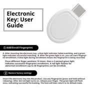 Fingerprint Smart Padlock Lock, Biometric Metal Keyless Thumbprint Lock, Waterproof, USB Rechargeable, for Gym Locker, School Locker, Luggage, Backpack, Suitcase
