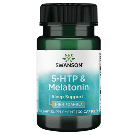 Swanson 5-Htp and Melatonin 30 Veggie Capsules