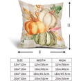 thumbnail image 3 of Fall Throw Pillow Covers 20x20 Inch Watercolor Pumpkins Thanksgiving Harvest Buffalo Plaid Checked Leaves Decorative Pillow Cases Farmhouse Autumn Pillow Covers Set of 2 For Home, 3 of 6