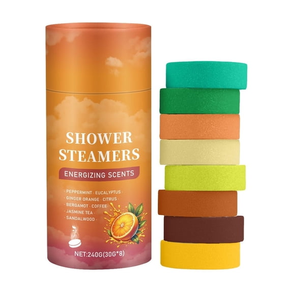 Shower Steamers,Shower Tablets,Aromatherapy Shower Pads,Relaxing Bathing Steam Tablets,Stress Relief Aromatherapy Bath Care,Soothing Body,Long-Lasting Fragrance Shower Tablets 240g(MulticolorA)