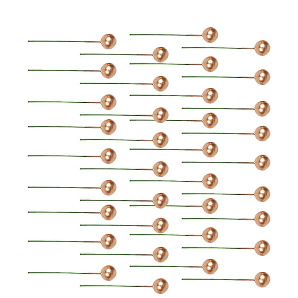 IFANLANDOR 100 Pcs Couronne de Boules Dorées Rondes Fournitures pour Décoration de Fête de Noël Décoration de Bureau