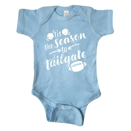 

Inktastic Tis the Season to Tailgate with Helmets and Football Gift Baby Boy or Baby Girl Bodysuit
