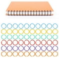 thumbnail image 4 of Book Binder Rings, 35mm Colorful Loose Leaf Rings 60PCS  For Key, 4 of 8
