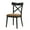 0#Black Brown, variant on DUOSONG Brown And Espresso Side Chair With Padded Seat (Set Of 2) Espresso Wood Fabric Furniture Dining Furniture Seating for Dining