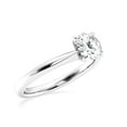 thumbnail image 6 of Unique Moments IGI Certified 1 Carat Round Solitaire Lab Grown Diamond Engagement Ring 14K White Gold (F-G,VS2), 6 of 6