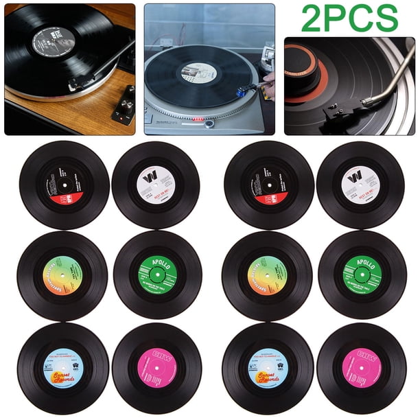12 Uds. Útil Portavasos Vinilo Tapete para Mantel Individual Vajilla