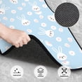 thumbnail image 3 of Balery Cute Bunny Juego de 4 Alfombrillas para Auto, Revestimientos de Caucho Resistente, Diseño Antideslizante, 3 of 7