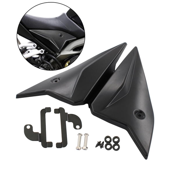 Cubierta de paneles laterales de plástico ABS de repuesto para motocicleta, cubierta de placa de , apta para MT-09 MT09 FZ09 MT 09 14 1 Negro Macarena Cubiertas laterales