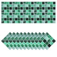thumbnail image 1 of Unique Bargains 20Pcs Mosaic Tile Stickers, 10 x 10cm Square Wallpaper Self-Adhesive PVC Waterproof (Style 7), 1 of 6