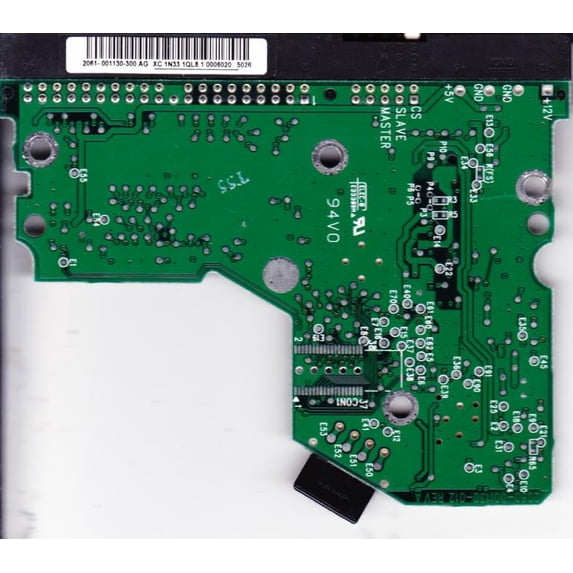WD400BB-22FJA0, 2061-001130-300 AG, WD IDE 3.5 PCB