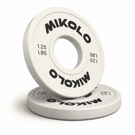 Mikolo Change Weight Plates 1.25LB 2.5LB 5LB Set Fractional Plate Olympic Bumper Plates for Cross Training, Steel Insert Strength Training Micro Weight Plates