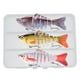 thumbnail image 2 of Señuelos de pesca para lubina, trucha y superficie (juego de 3), swimbaits multiarticulados, señuelos biónicos de hundimiento lento, señuelos de pesca realistas para lubina de agua dulce y salada., 2 of 9