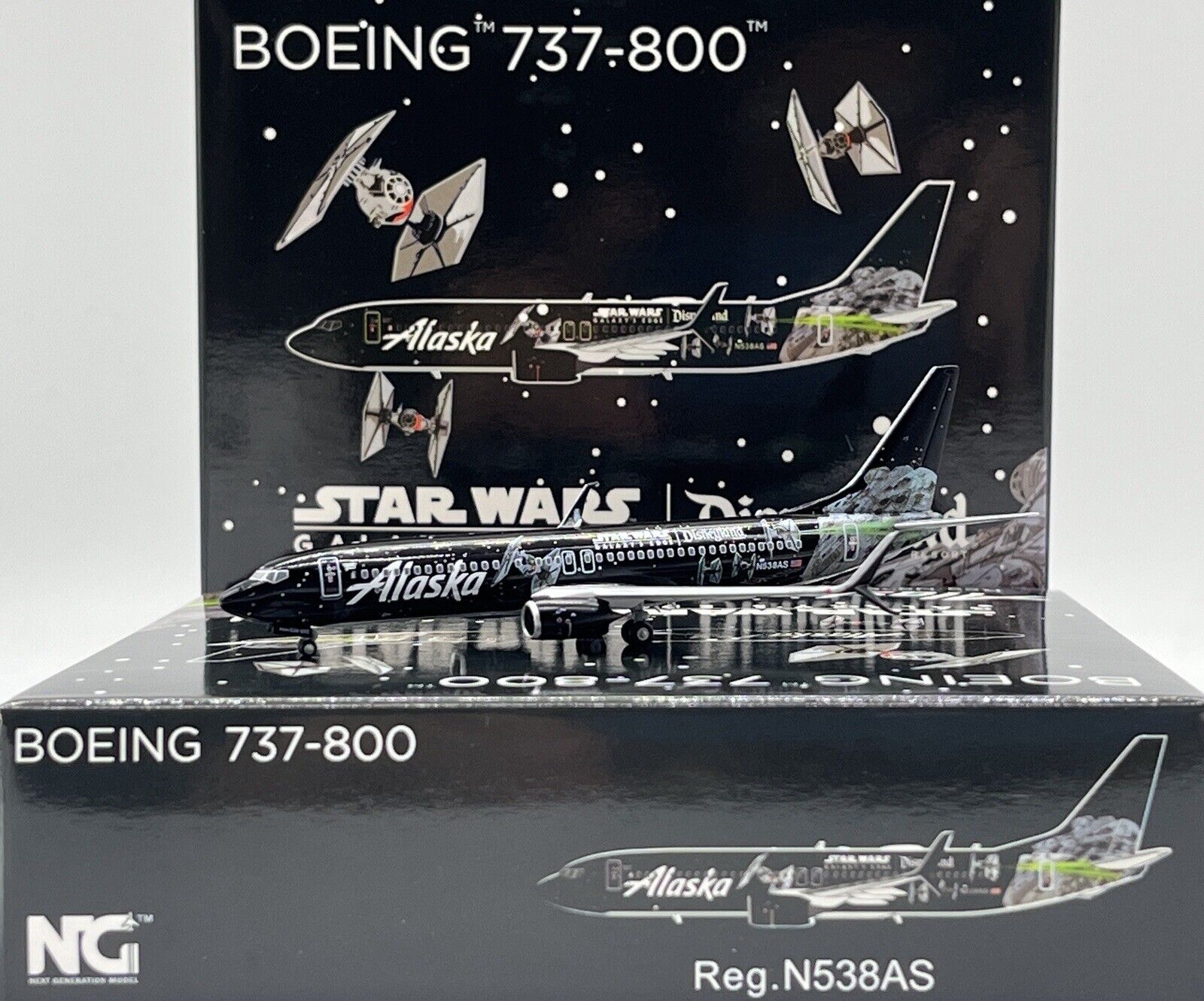 Alaska Airlines B737-800 Reg:N538AS NG Models 58156 1:400 Scale Diecast