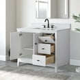thumbnail image 2 of Vanity Art 42" Bathroom Vanity with Sink and Engineered Marble Top, Freestanding Storage Cabinet with 2 Drawers, 1 Shelf and Flip Down Tray, 2 of 8