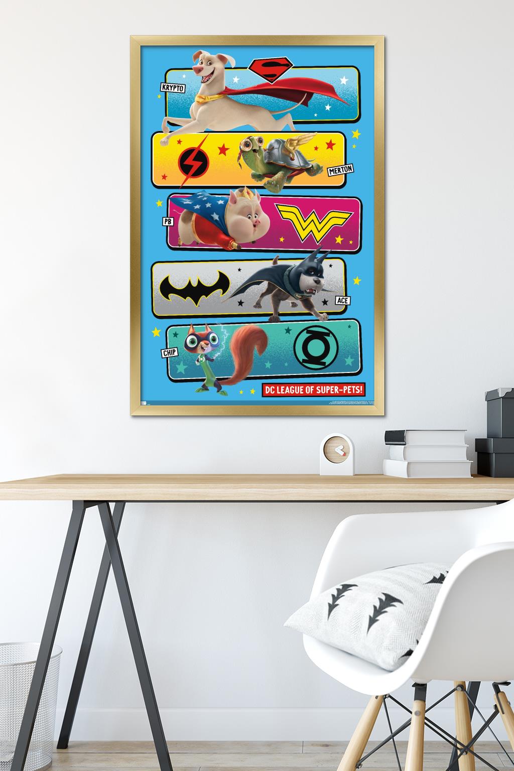 DC League of Super-Pets - The Pets Wall Poster, 22.375" x 34" Framed