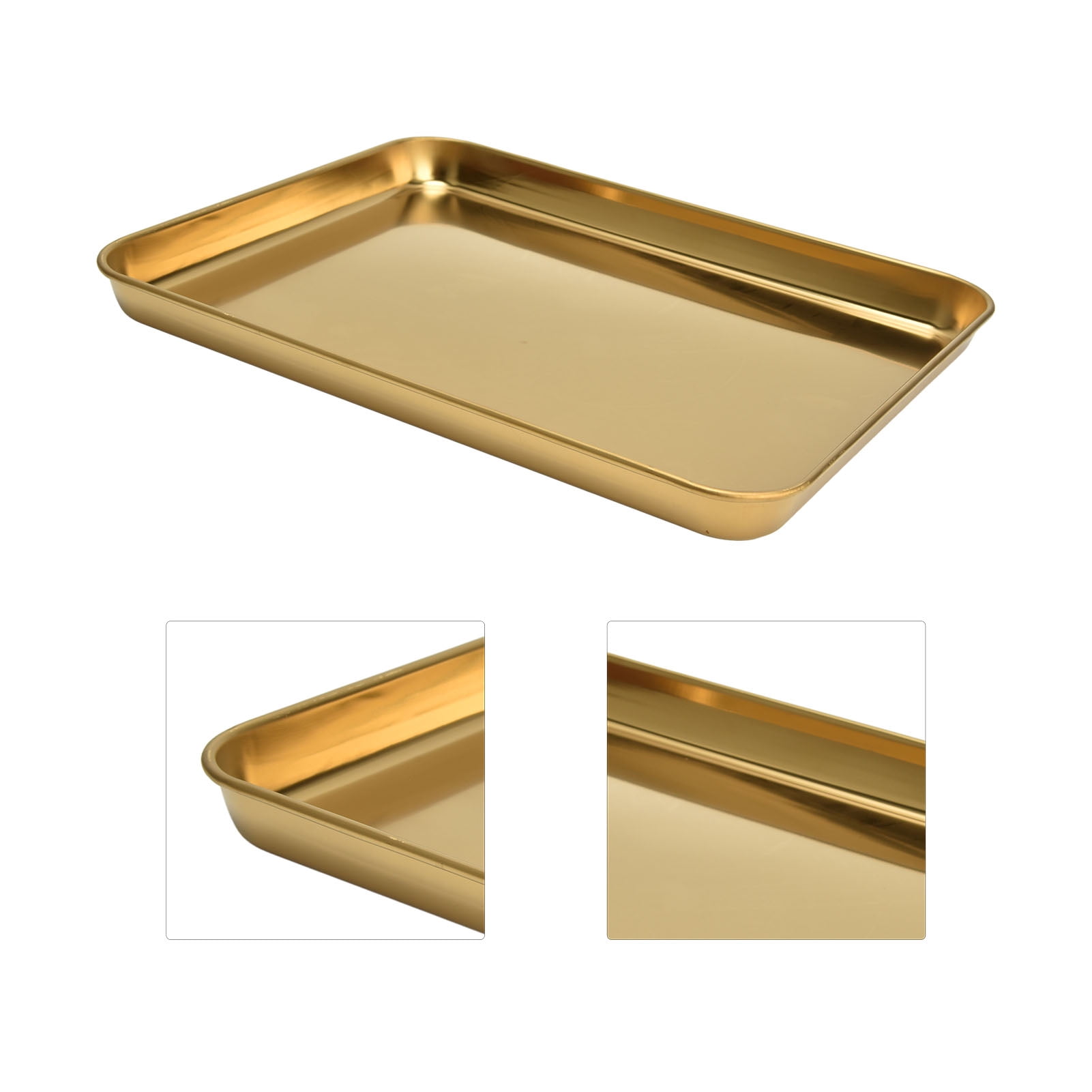 Fashionable Nonstick Tray, Mirror Finish Stainless Steel Baking Sheets For Hotel Canteens Restaurants Home (12.2x9.44in)