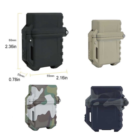 Étui de Rangement pour Briquets de Randonnée, Housse Amovible pour Briquets, Coque de Protection pour Briquets, Accessoires d'Équipement Extérieur BCP