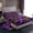 Purple Black Yellow, variant on Homewish Spooky Halloween Pumpkin Lantern Bed Sheets,Bat Spider Silhouette Print Full Size Sheets,4pcs,1 Flat Sheet,1 Fitted Sheet and 2 Pillowcases