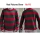 thumbnail image 3 of Vestidos de suéter de Cosplay horribles para hombres y mujeres, trajes de rayas rojas y verdes, vestido de una pieza para Halloween, 3 of 4