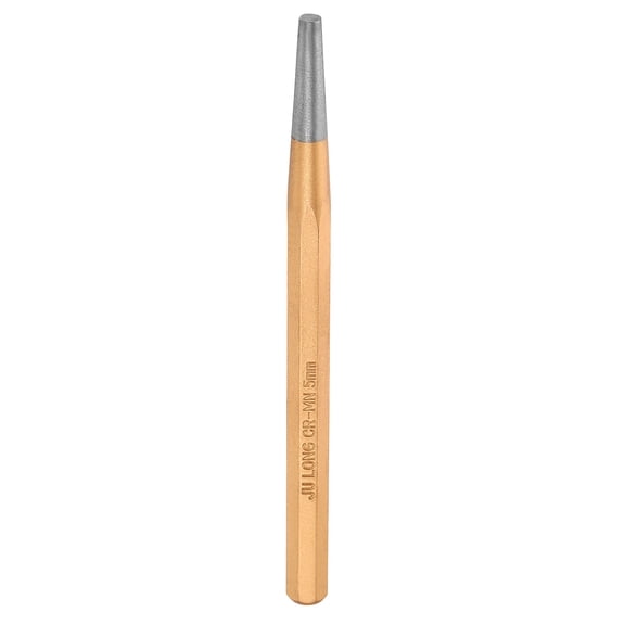Uxcell Pin Punch 5mm(1/5") 150mm Length Metric Cone Non-marring Alloy Steel Cylindrical Alignment Punch Drive Pin Tools for Automotive Watch Repair Jewelry Craft